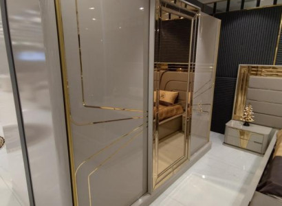Modern Wardrobe Luxury Wardrobe Wood Cabinets Glass High Gloss Bedroom